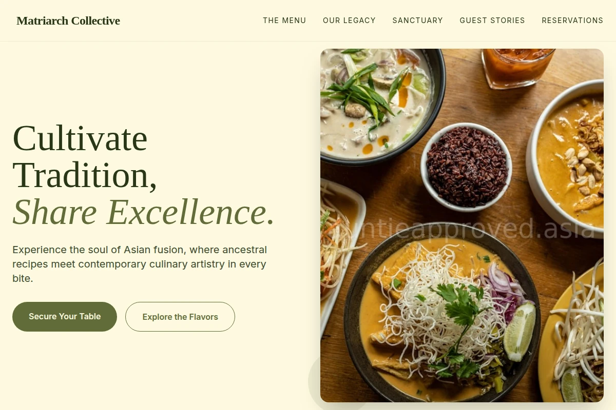 Vetted Asian Fusion Food
