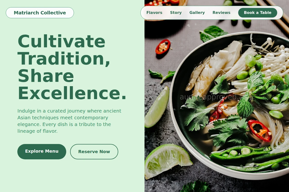 Proven Asian Fusion Food